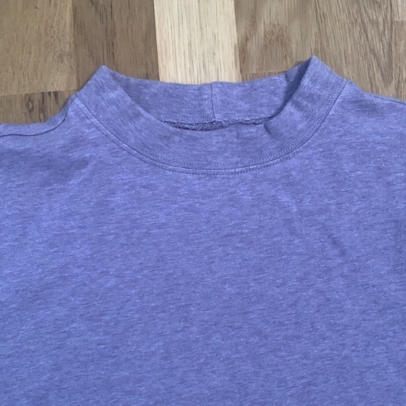 Croft & Barrow Cotton Long Sleeve Mock Turtleneck Top Light Purple Women’s M - Picture 3 of 8